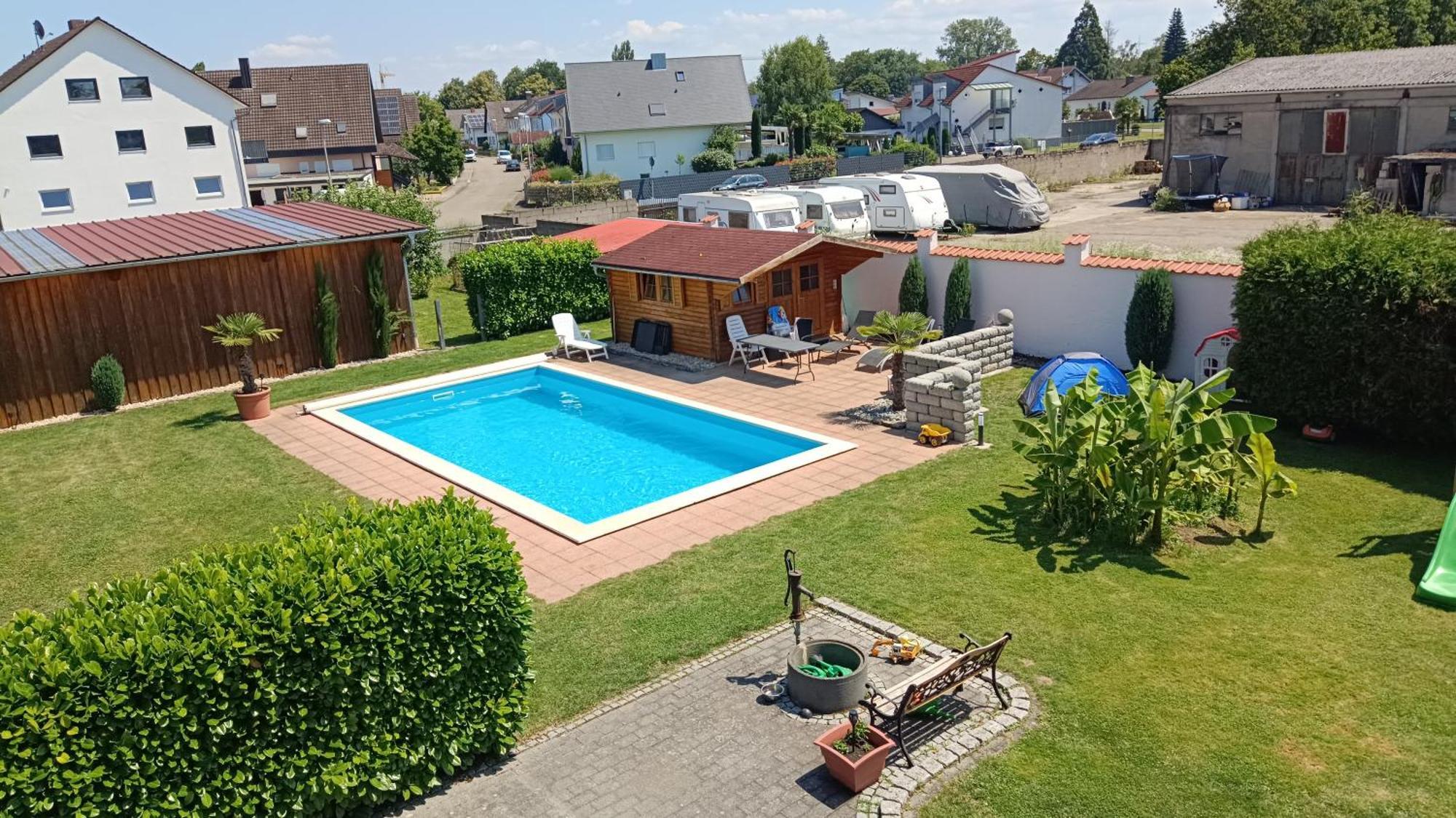 Ferienwohnungen Zur Elz - Traumhafte 160 Qm Wohnung Mit Pool Und Garten Naehe Des Europaparks 卡伯尔-格拉芬豪森 外观 照片